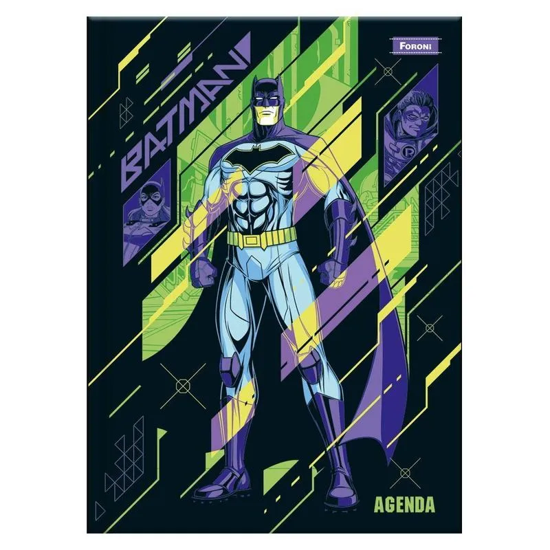 Agenda 2025 Permanente Cost 96fls Batman Preto Foroni
