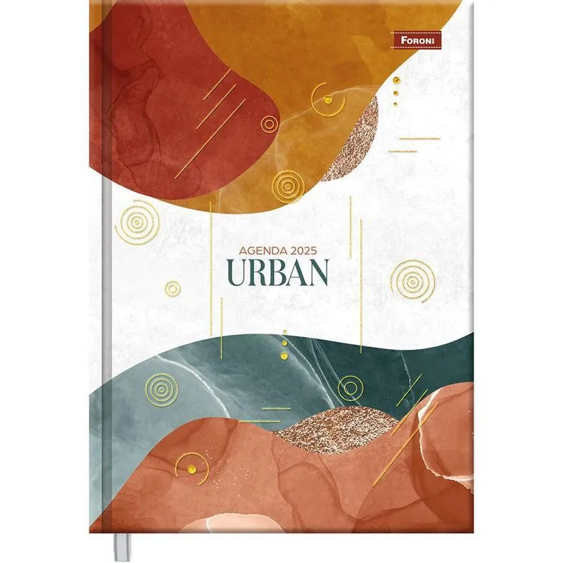 Agenda 2025 Diária Cost 176fls Urban Curvas Foroni