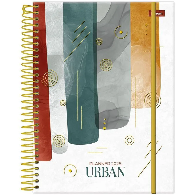 Planner 2025 Semanal Esp 80fls Urban Traços Foroni