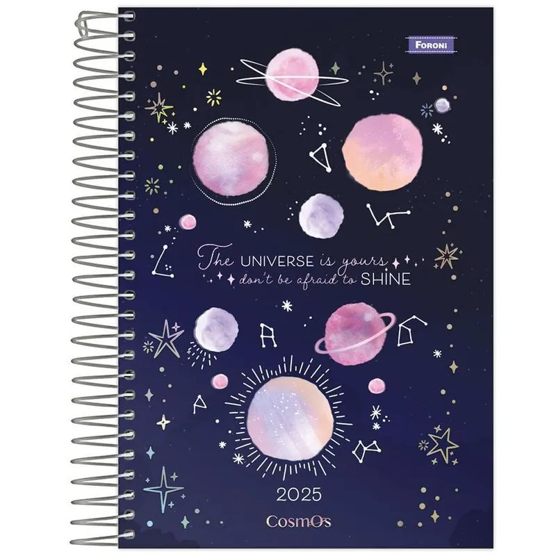 Agenda 2025 Diária Esp Cosmos Universe Shine Foroni