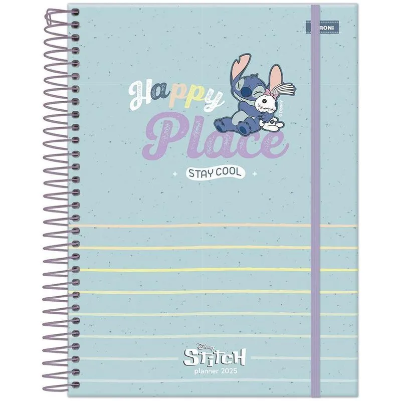 Planner 2025 Semanal Esp 80fls Stitch Happy Place Foroni