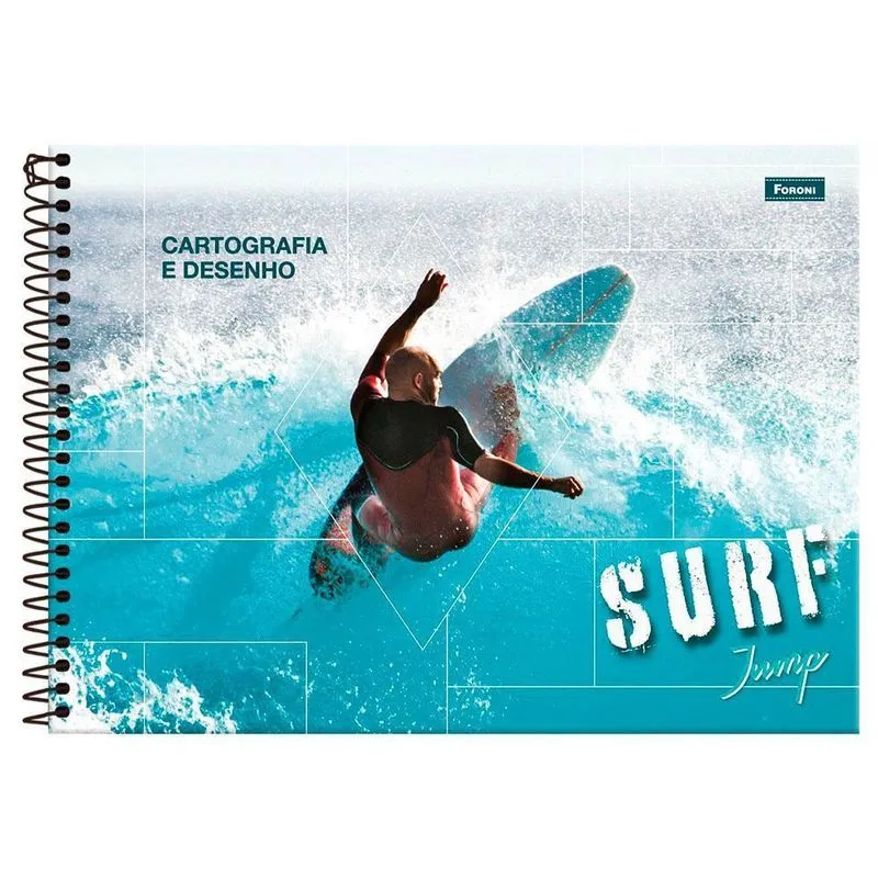 Caderno Cartografia E Desenho Esp 96Fls Jump Surf Foroni