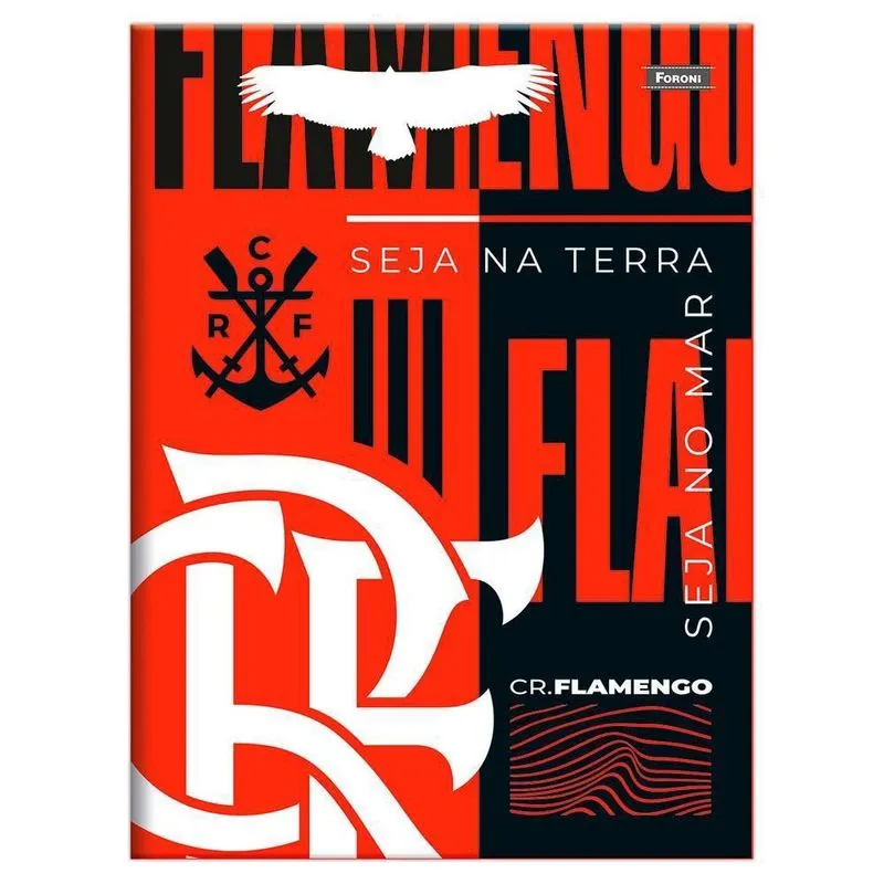 Caderno Brochurão 80Fls Flamengo Na Terra No Mar Foroni