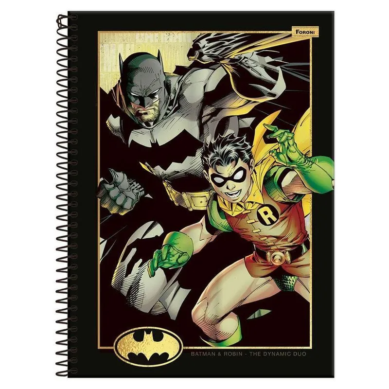 Caderno Univ 10 Matérias 160Fls Batman E Robin Foroni