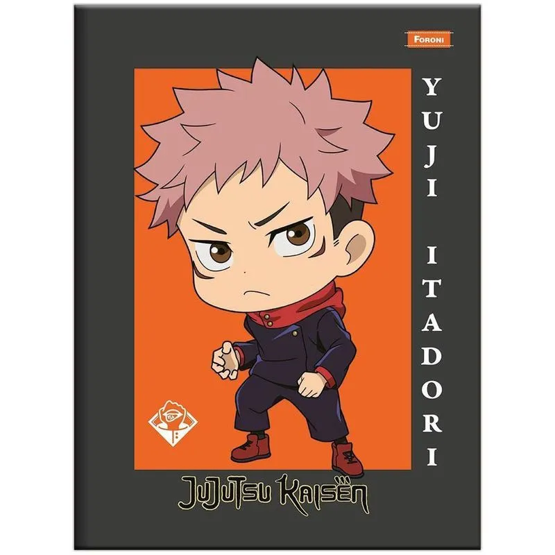 Caderno Brochurão 80Fls Jujutsu Kaisen Itadori Foroni