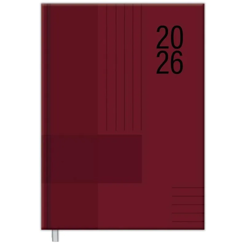 Agenda Diária 2026 Cost 123x166mm Modena Color Vinho Foroni