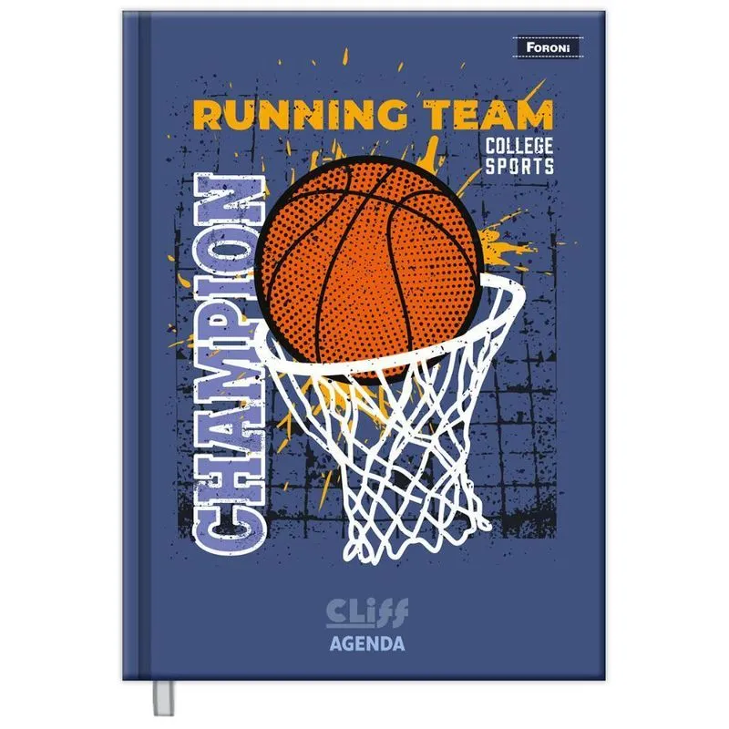 Agenda Diária 2026 Cost 123x166mm Cliff Basquete Foroni