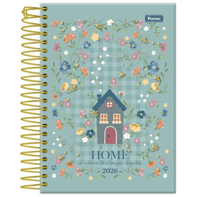 Agenda Diária 2026 Esp 117x164mm Milly Home Foroni