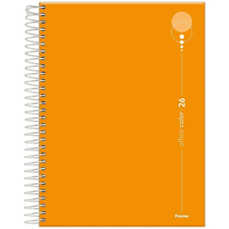 Agenda Diária 2026 Esp 177x240mm Office Color Laranja Foroni