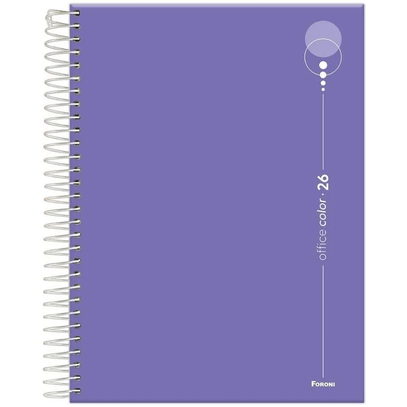 Agenda Diária 2026 Esp 177x240mm Office Color Roxo Foroni