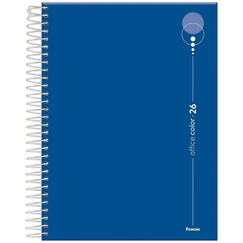 Agenda Diária 2026 Esp 177x240 Office Color Azul Esc Foroni