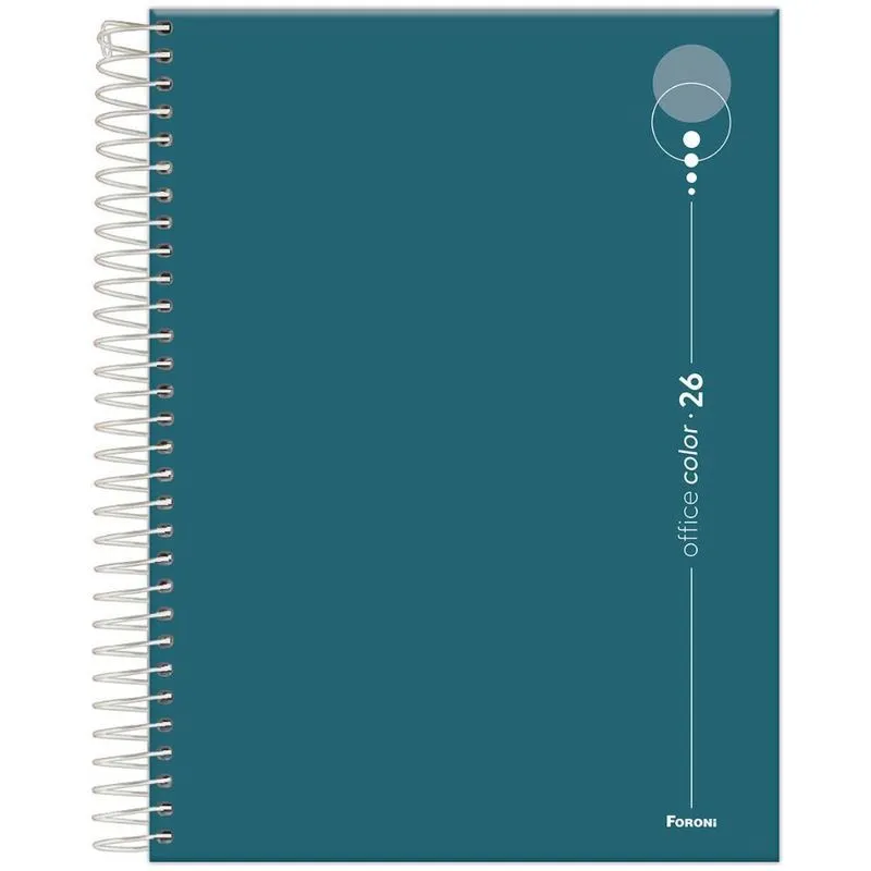 Agenda Diária 2026 Esp 177x240mm Office Color Verde Foroni