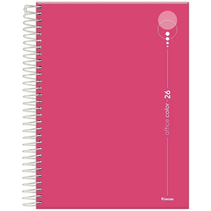 Agenda Diária 2026 Esp 177x240mm Office Color Pink Foroni