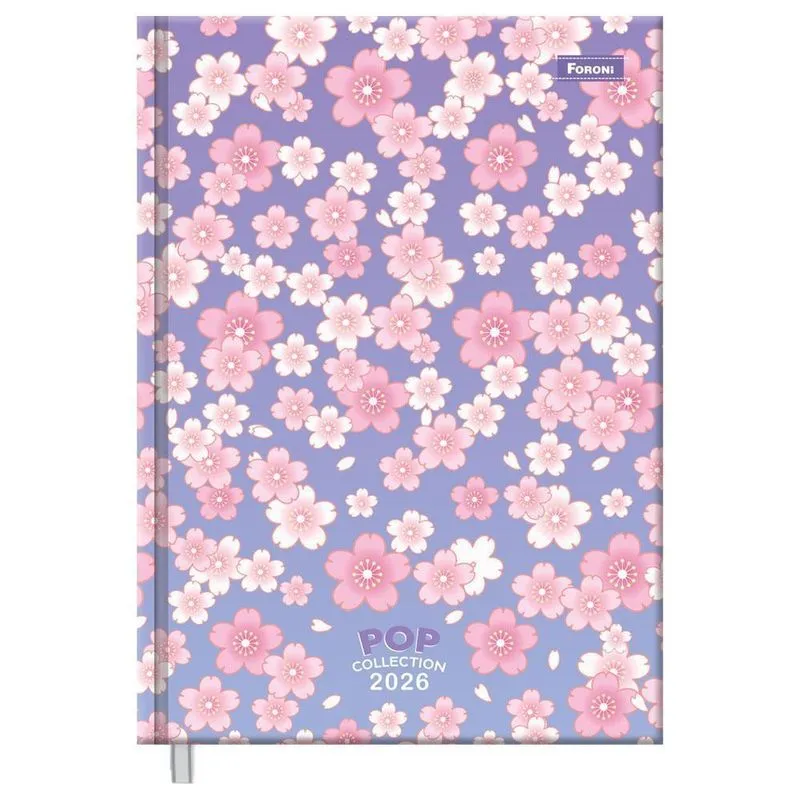 Agenda Diária 2026 Cost 123x166 Pop Collection Sakura Foroni