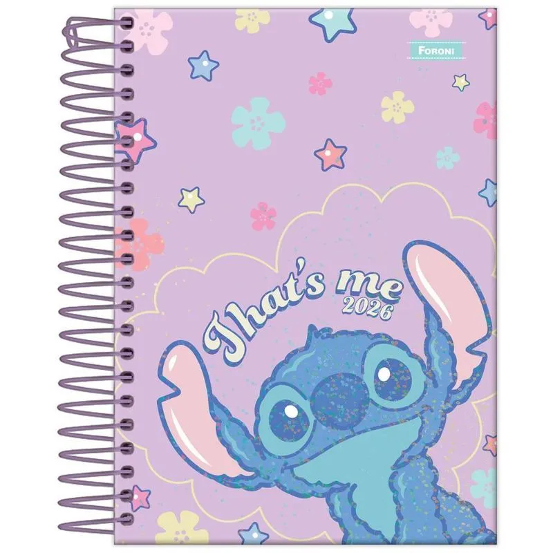 Agenda Diária 2026 Esp 117x164mm Stitch Thats Me Foroni