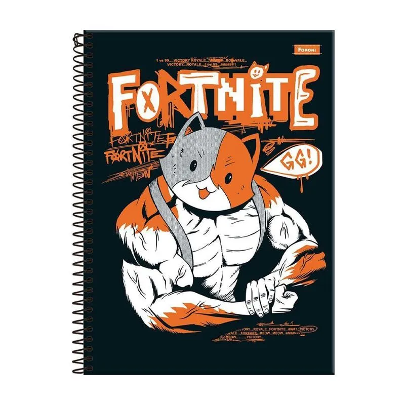 Caderno 10 Matérias 160Fls Fortnite Miásculo Foroni