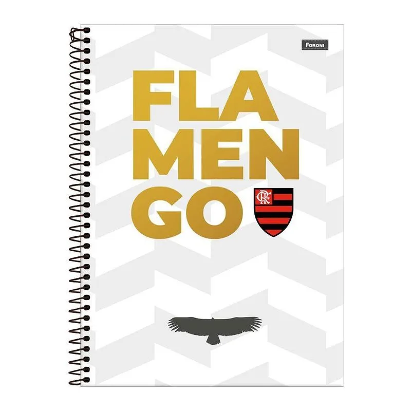 Caderno 1 Matéria 80Fls Flamengo Branco Foroni
