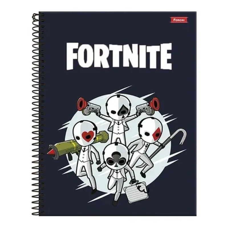 Caderno Univ. 20 Matérias 400 Folhas Fortnite - Foroni