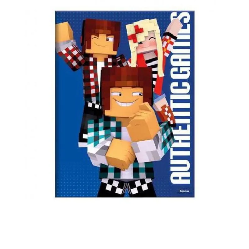 Caderno Brochurão Capa Dura Authentic Games 80 Folhas