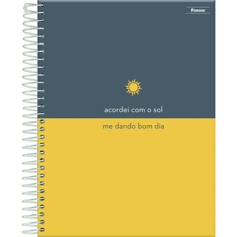 Caderno College Diz Aí 1M 80 Folhas A4 Foroni Capa Dura Caderno college diz ai 1M foroni