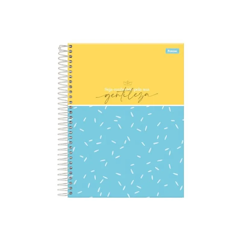 Caderno Universitário College Diz Ai 10 Matérias 160 Folhas Foroni Capa Dura Caderno universitário college 10 matéria diz ai foroni