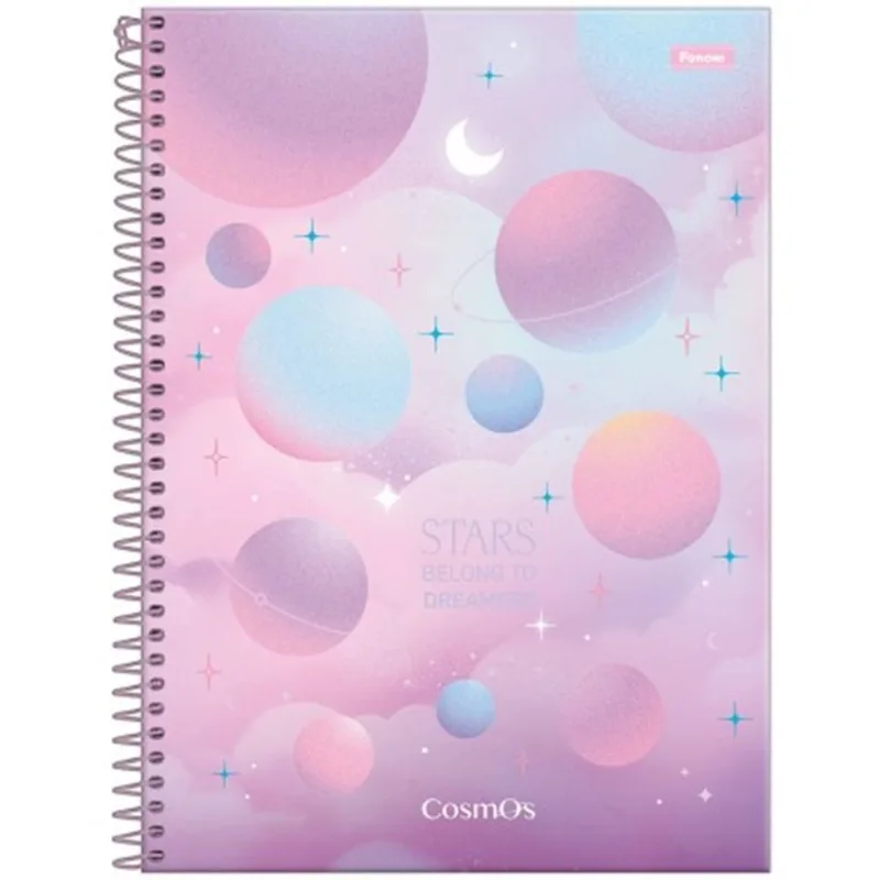 Caderno Universitário De Capa Dura 80 Pag 1 Materia - Cosmos