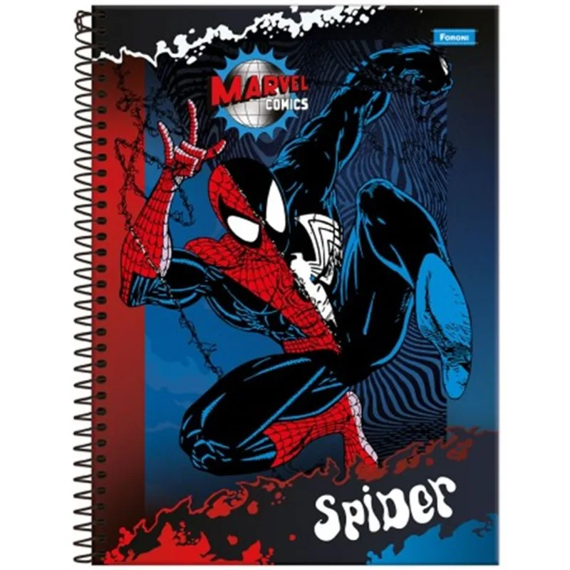 Caderno Universitário Para Meninos 80 Pag 1 Materia - Marvel