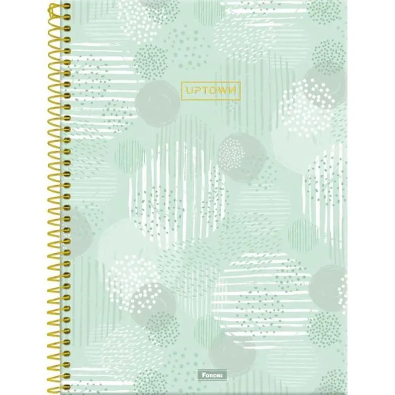 Caderno 10X1 Capa Dura Uptown 160Fls Pacote Com 04