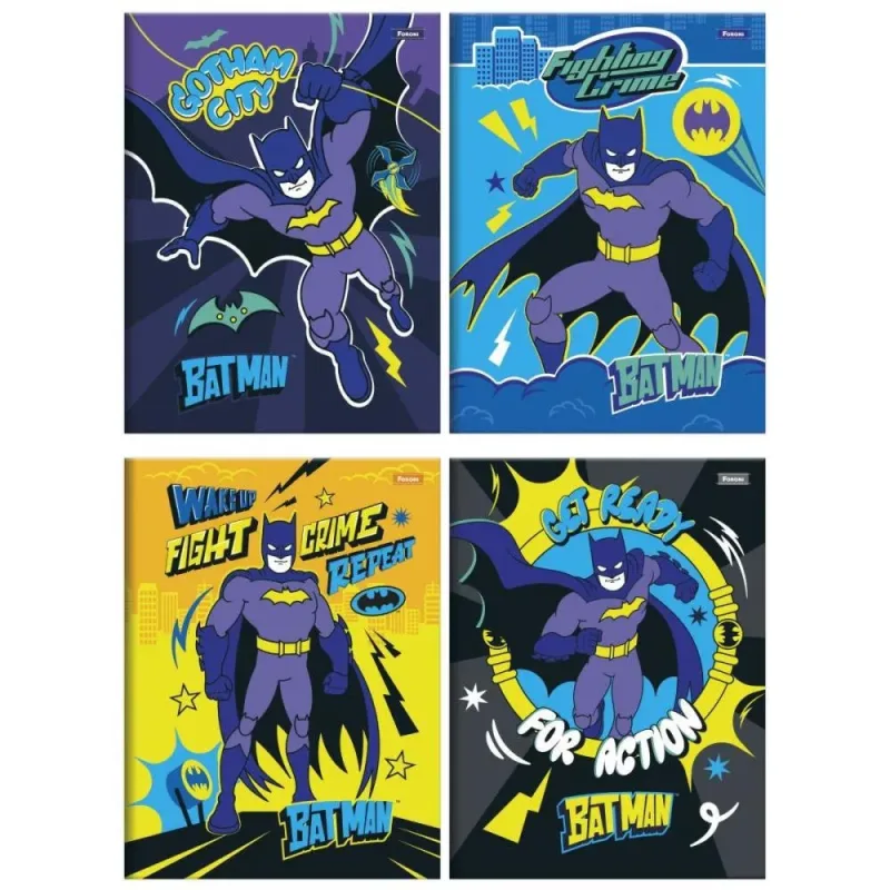 Caderno Brochurao Capa Dura Batman 80FLS.