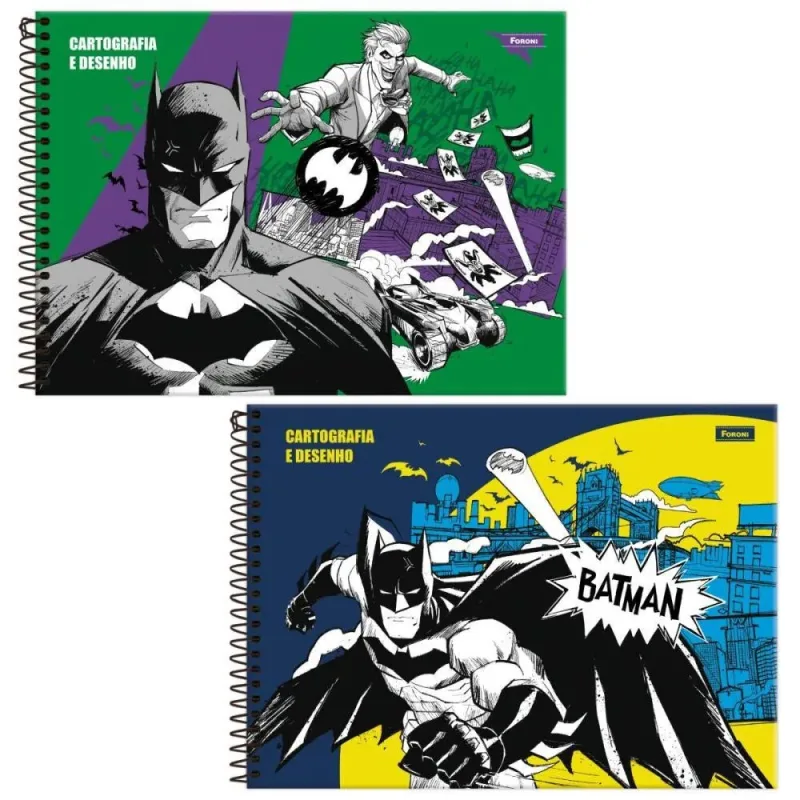 Caderno Desenho UNIV Capa Dura Batman 80FLS.