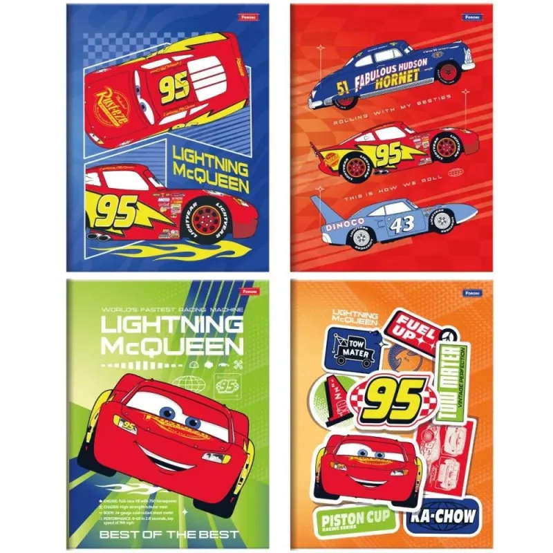 Caderno Brochurao Capa Dura CARS 80FLS.
