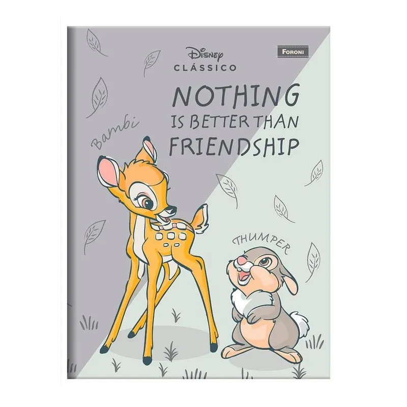 Caderno Linguagem Brochura 80 Folhas Disney Clássico