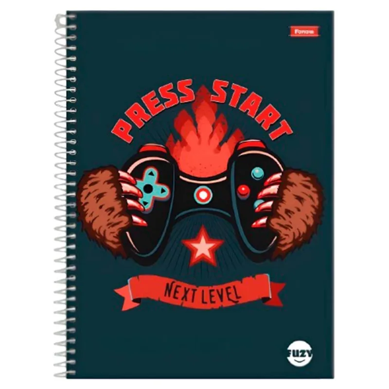 Caderno Pequeno Fuzy Capa Dura 80 Folhas 56g/m2 Foroni