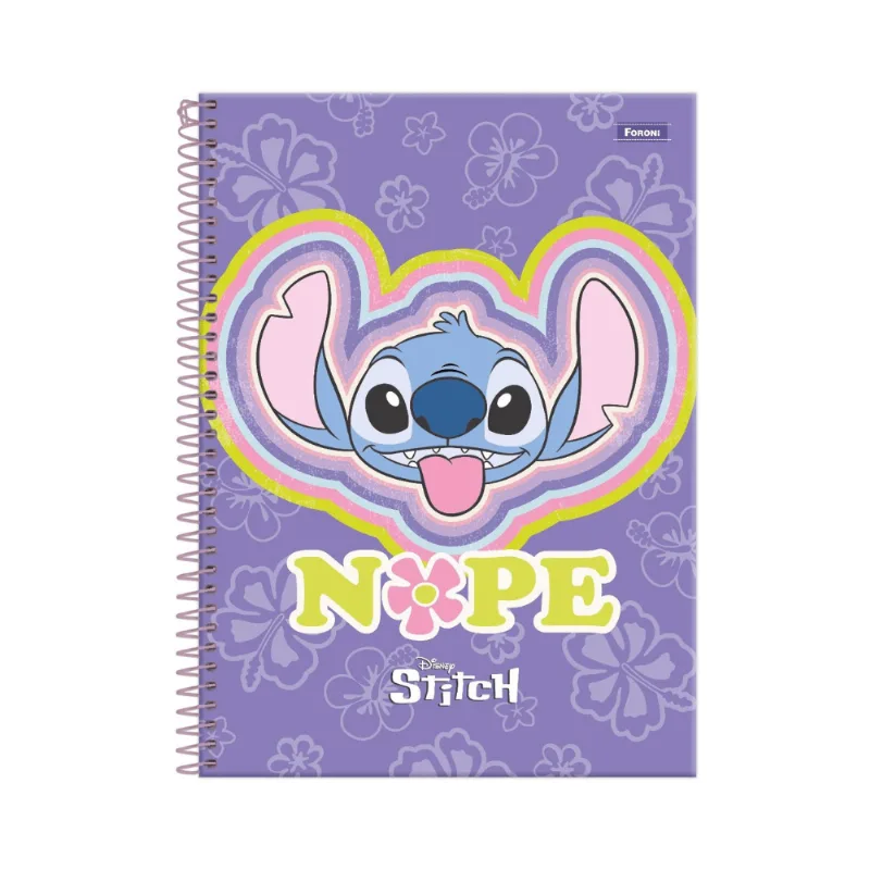 Caderno Foroni Universitário Capa Dura Stitch 80 Folhas CADERNO FORONI UNIV CAPA DURA STITCH 80F