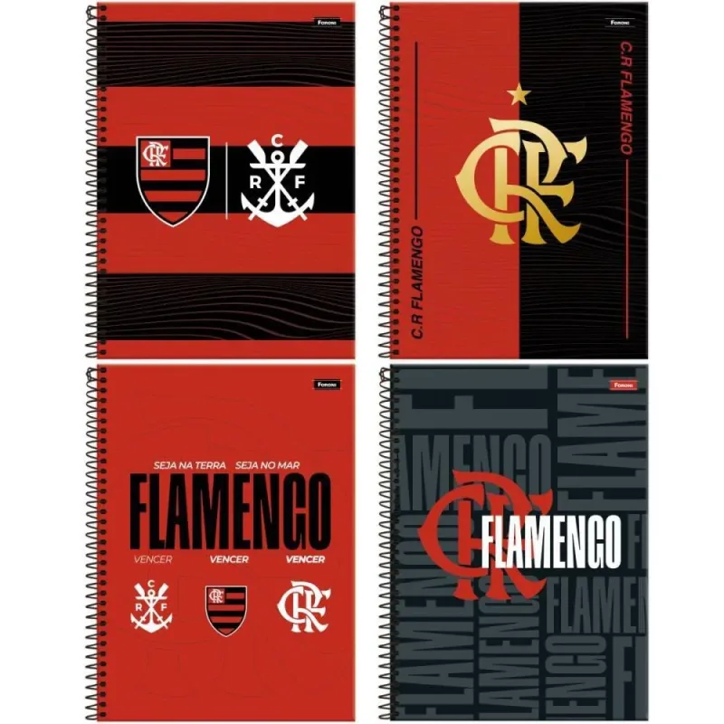 Caderno 15X1 Capa Dura Flamengo 240FLS.