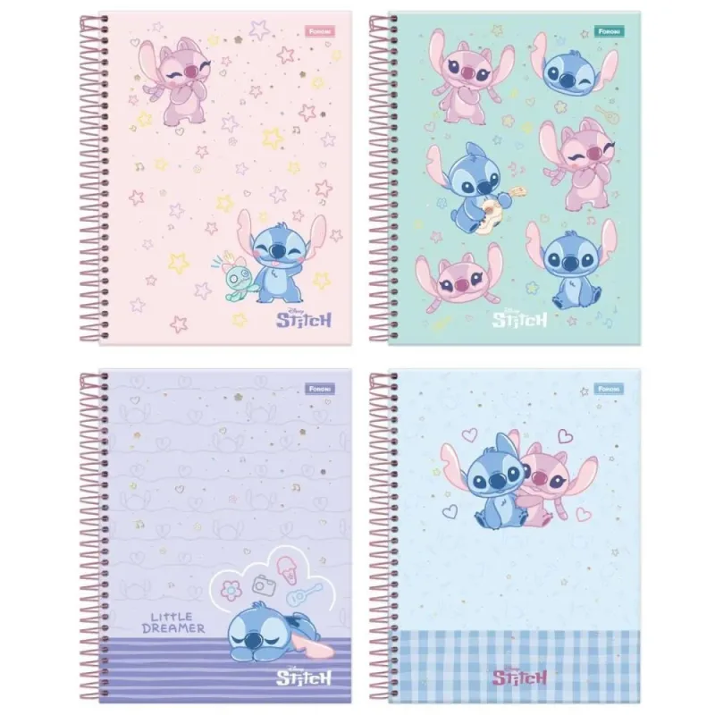 Caderno 10X1 Cp.dura Colegial STITCH 160F PCT.C/04