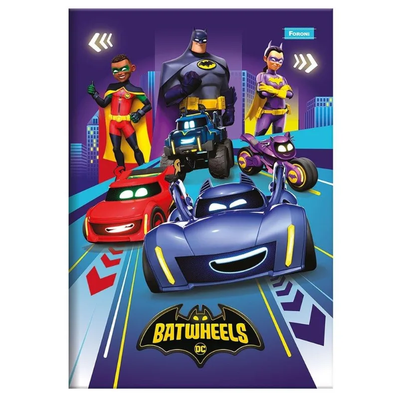 Caderno Foroni Costurado 1/4 Capa Dura Batwheel 80 Folhas - Embalagem Com 10 Unidades