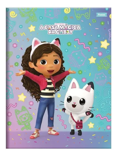 Caderno Cd Broch 80F Casa Magica Da Gabby Sort - 3223 Foroni