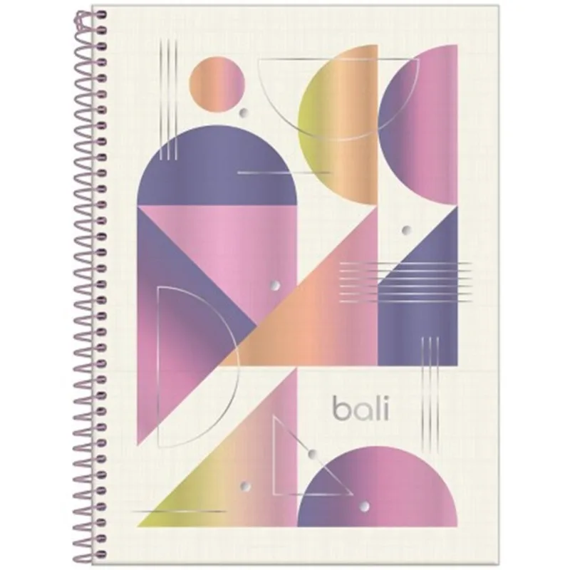 Caderno Universitário De Capa Dura 80 Folhas 1 Materia - Bali