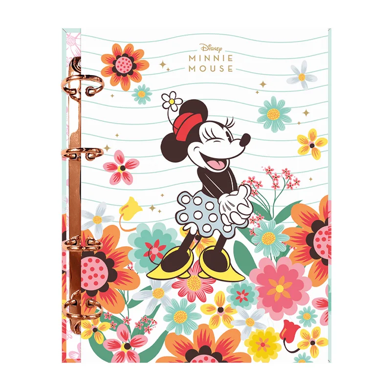 Caderno para Cartografia Foroni Minnie Vintage Argolado com 120 Folhas