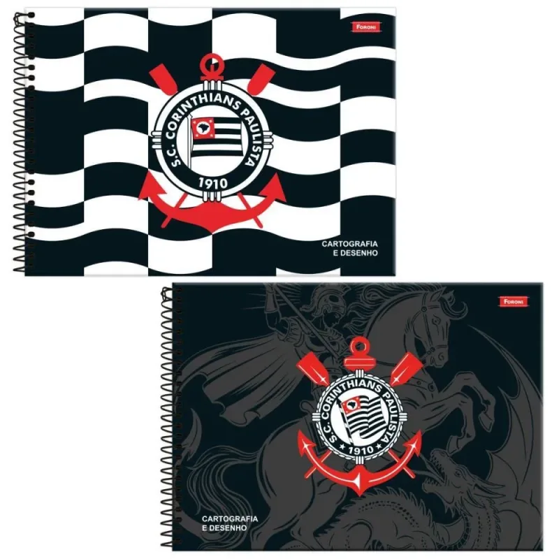 Caderno Desenho UNIV Capa Dura Corinthians 80FLS PCT.C/05