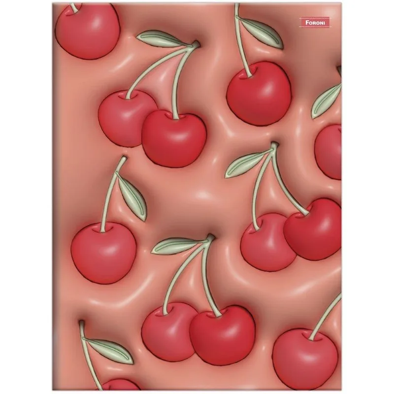 Caderno Costurado Universitário Foroni Capa Dura Nicecream 80 Folhas - Embalagem Com 5 Unidades (sortidos)
