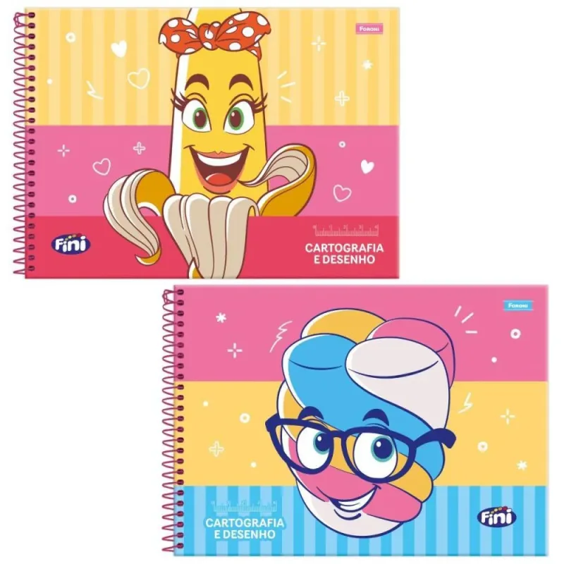 Caderno Desenho UNIV Capa Dura Fini PLUS 80FLS. PCT.C/05