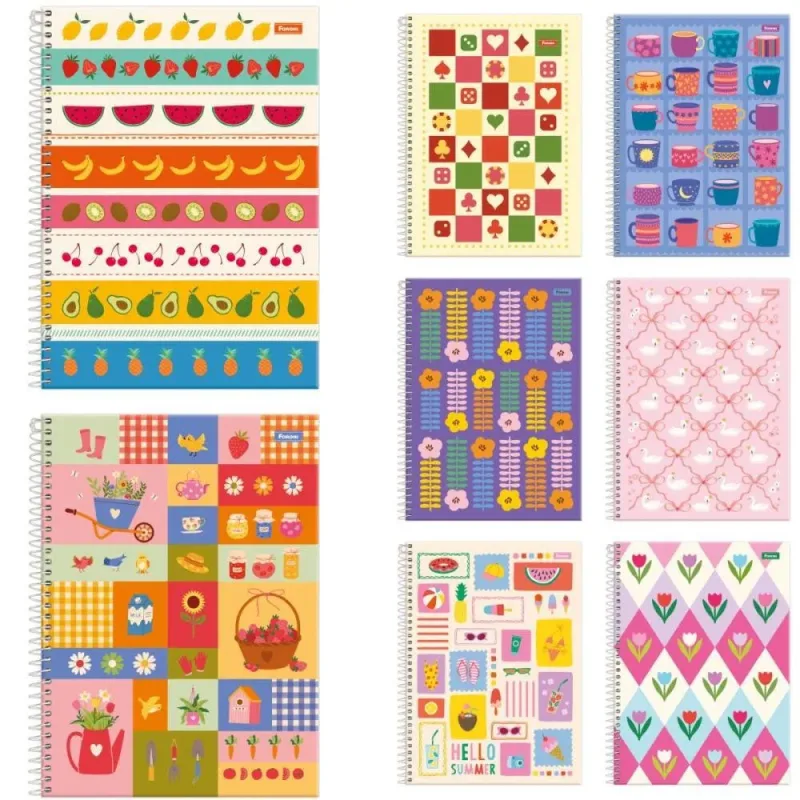 Caderno 10X1 Capa Dura MID Feminino 160FLS. PCT.C/04