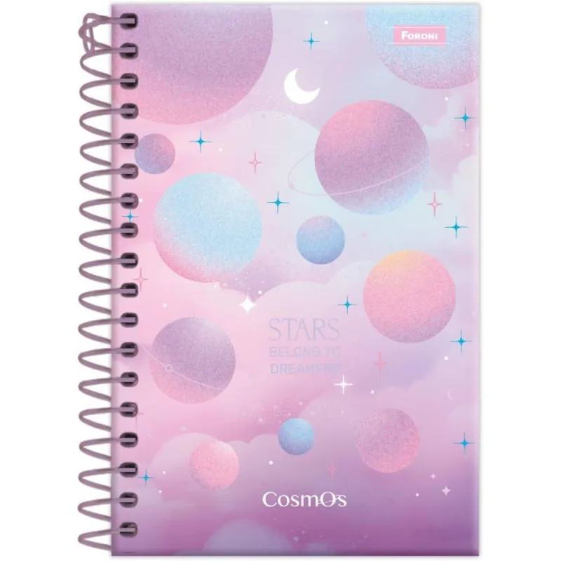 Caderneta Espiral Capa Dura Cosmos 80F PCT.C/04