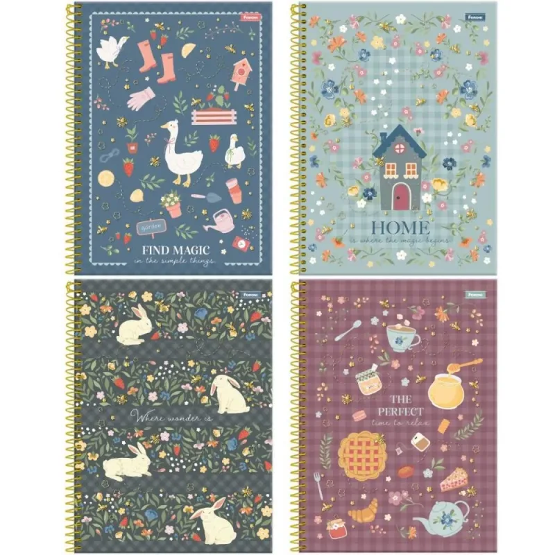 Caderno 10X1 Capa Dura MILLY 160F PCT.C/04