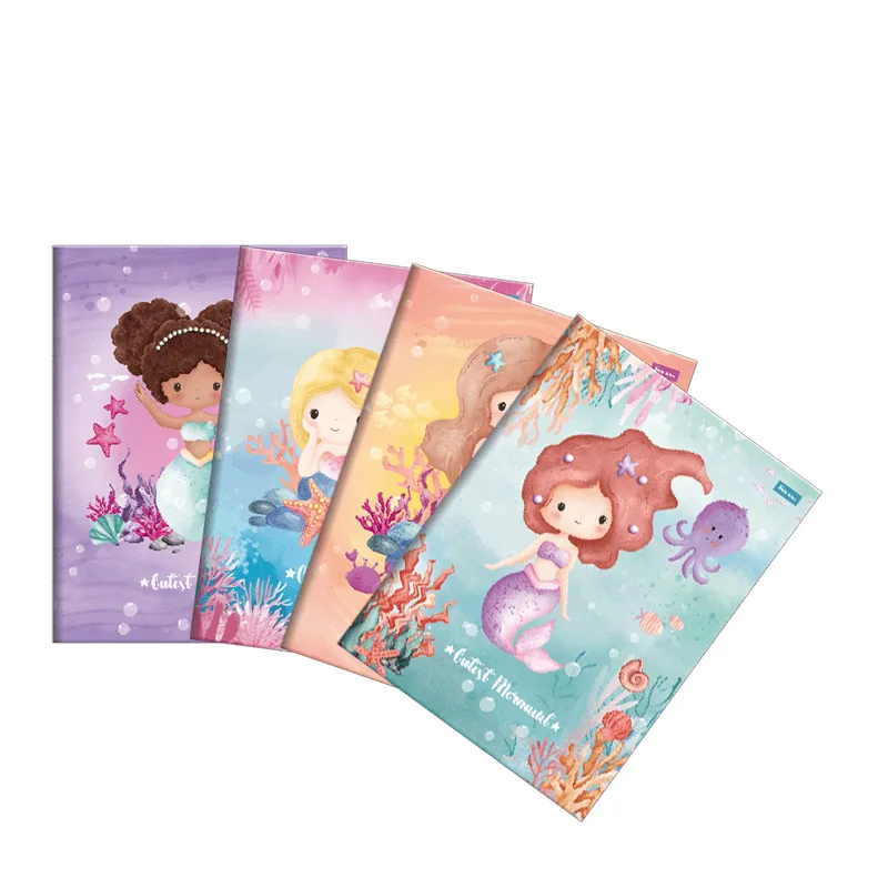 Caderno Forini Sereia Capa Dura Brochura 1 Matéria com 80 Folhas