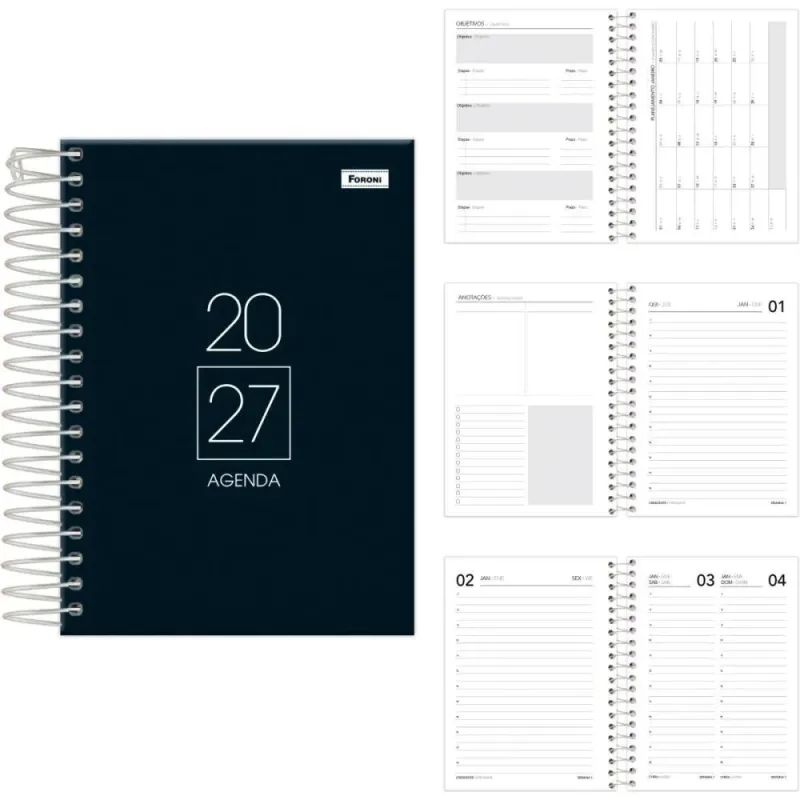 Agenda 2027 CLIFF Esp.preta 160F.117X164MM PCT.C/04