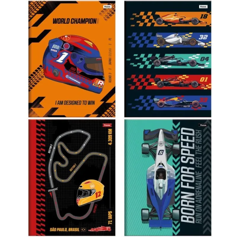 Caderno Brochurao Capa Dura Veloce 80FLS PCT.C/05