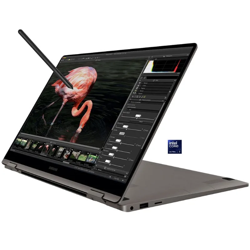 Samsung Book5 360 Intel Core Ultra 7 256V placa Arc 140V tela 15.6' amoled ssd 4Tb NVMe ram 16Gb